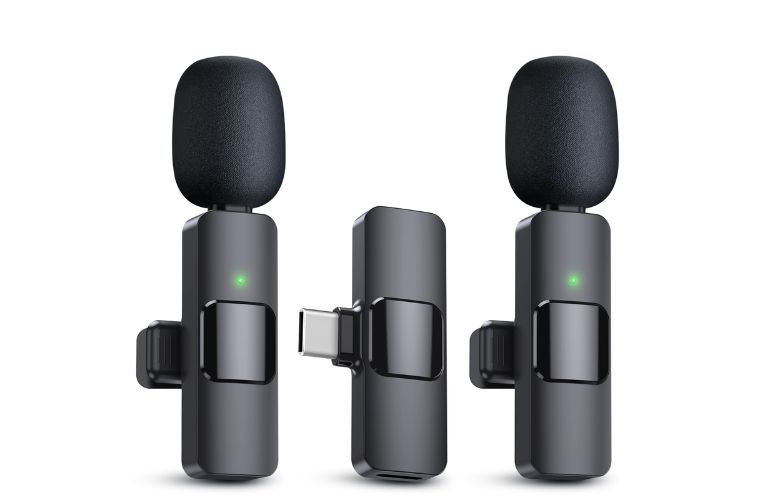PQRQP Dual Wireless Lavalier Microphone