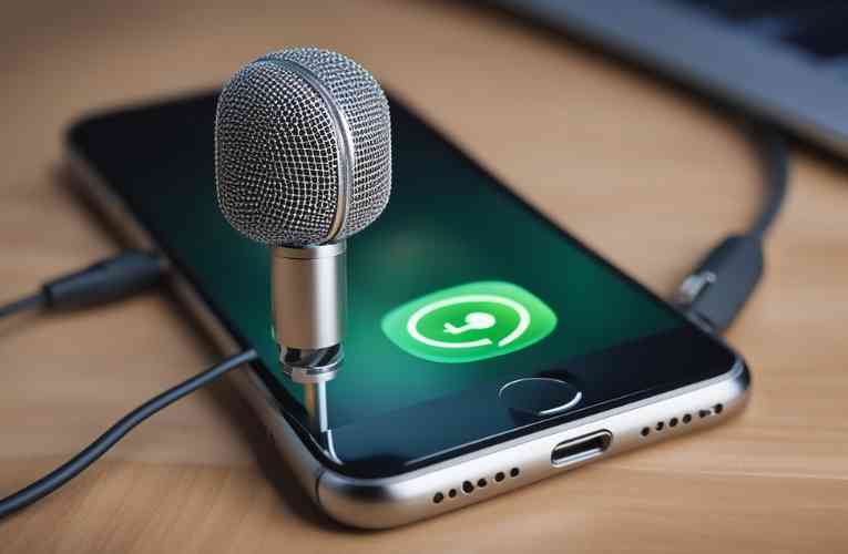 check if external microphone is working on iPhone