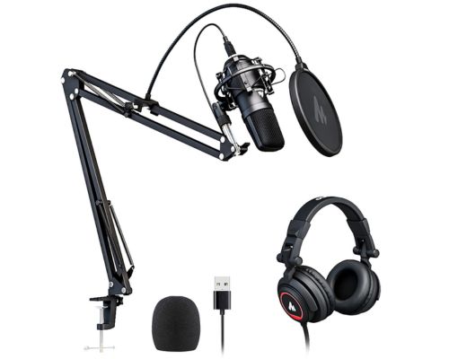 MAONO Microphone with Studio Headphone Set